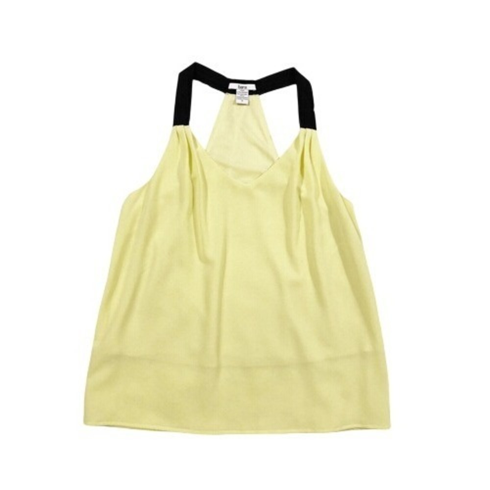 Bar III Yellow Sleeveless Flowy Tank Top Size Small